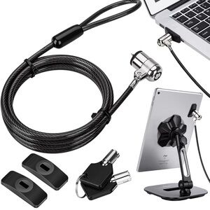 AboveTEK Anti-theft Hardware Protection for Devices Laptop Lock Security Cable